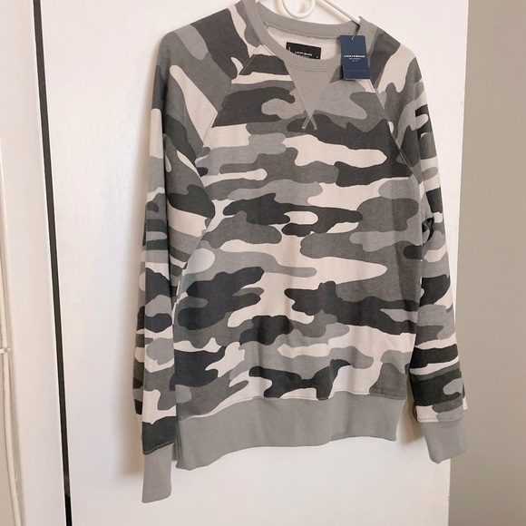 Lucky Brand Camouflage Crewneck Sweater - Size S - Picture 2 of 11